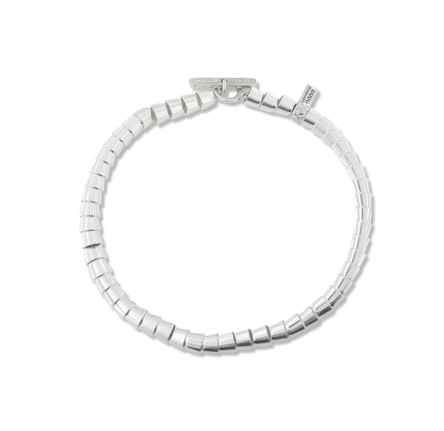 Bracciale Silver morbido Bracciale conchiglie lucide BR140/1