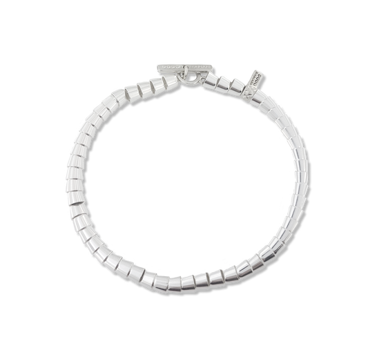 Bracciale Silver morbido Bracciale conchiglie lucide BR140/1