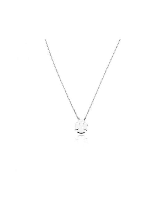 Collana argento angioletto Prega, Ama