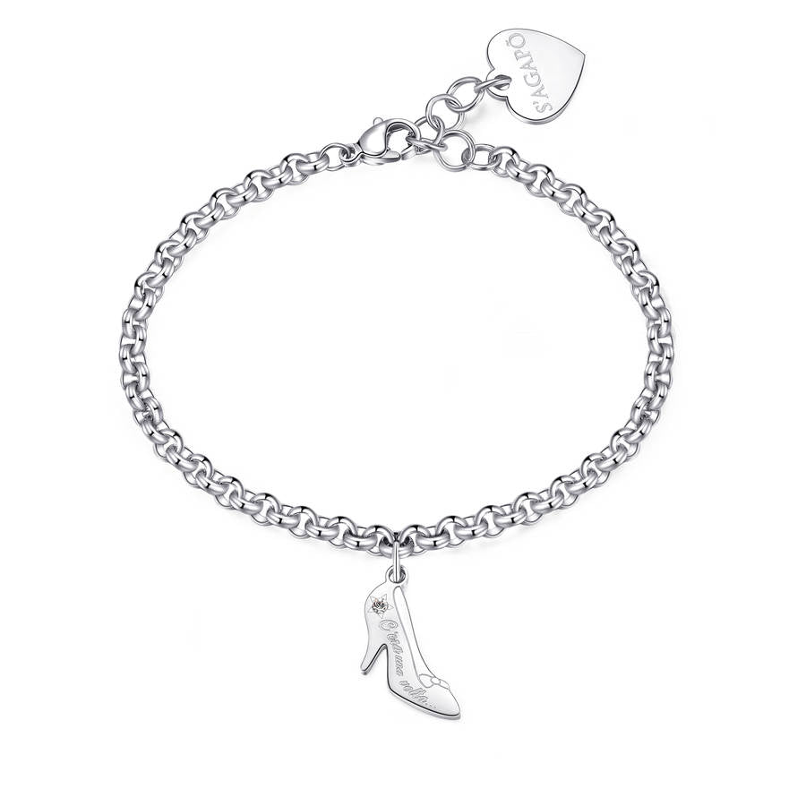 Bracciale BE MY ALWAYS in acciaio con pendente