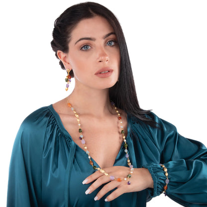 COLLANA NIVY PIETRE NATURALI - BERENICE CARP1079#G