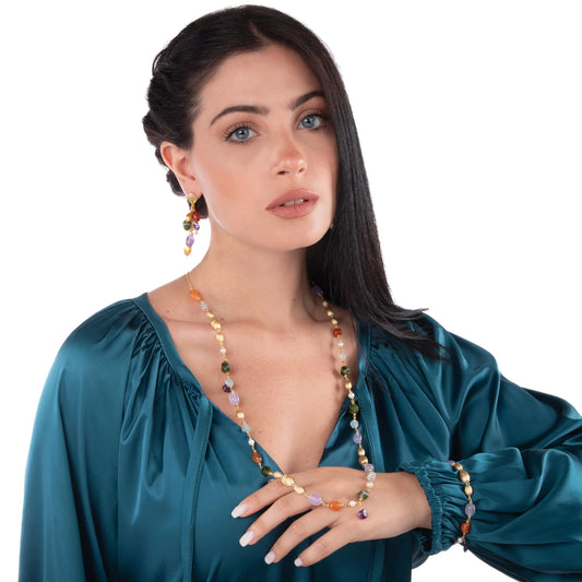 COLLANA NIVY PIETRE NATURALI - BERENICE CARP1079#G