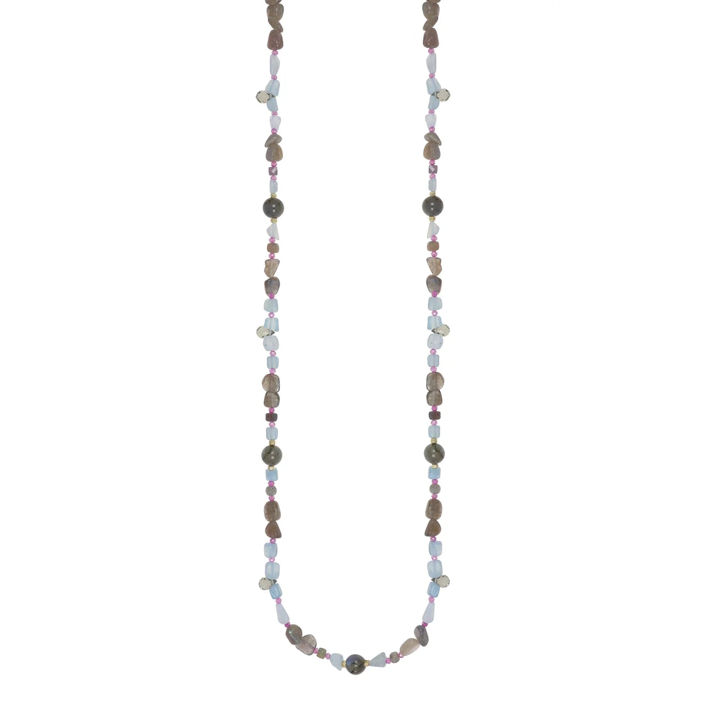 COLLANA NIVY ACQUAMARINA E LABRADORITE NIVY ESSENCE CARP1097#G