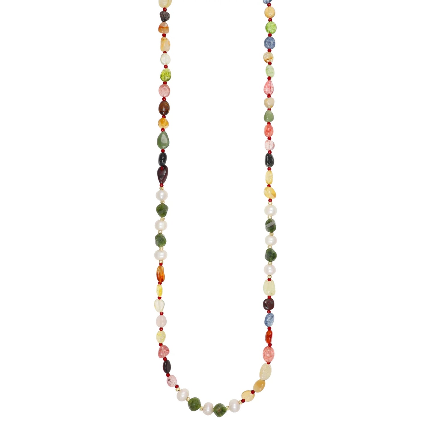 COLLANA NIVY PIETRE DURE E PERLE CARP1098#G