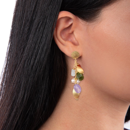 ORECCHINI NIVY PIETRE NATURALI - BERNICE OARP0559#G