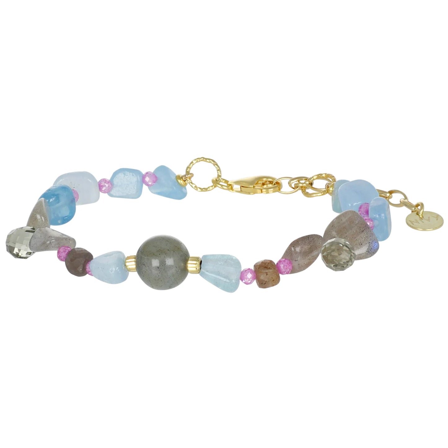 BRACCIALE NIVY ACQUAMARINA E LABRADORITE - NIVY ESSENCE BARP0727#G
