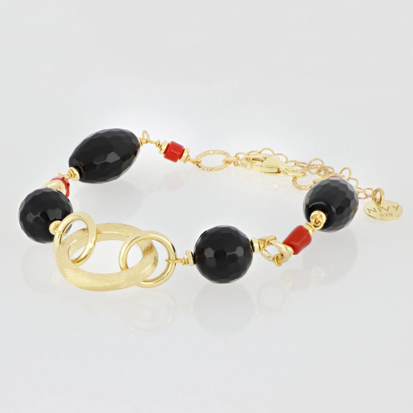 BRACCIALE NIVY PIETRE NERE - VIVIENNE BRP0238#G