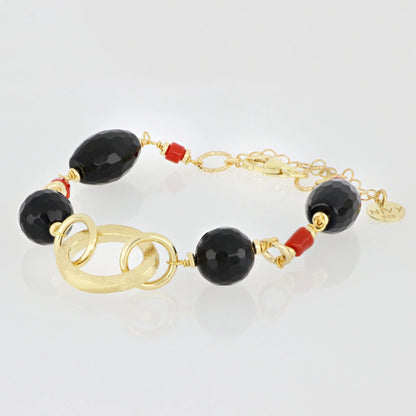 BRACCIALE NIVY PIETRE NERE - VIVIENNE BRP0238#G