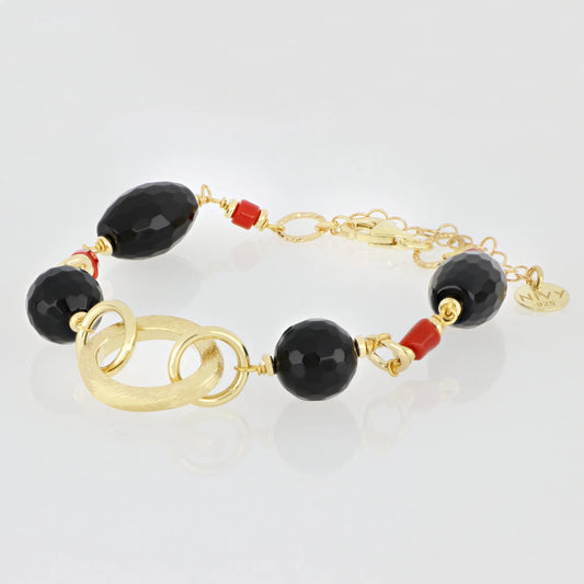 BRACCIALE NIVY PIETRE NERE - VIVIENNE BRP0238#G