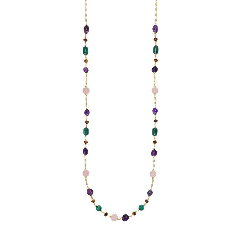 COLLANA NIVY CON PIETRE DURE - MINERVA CARP0958#G
