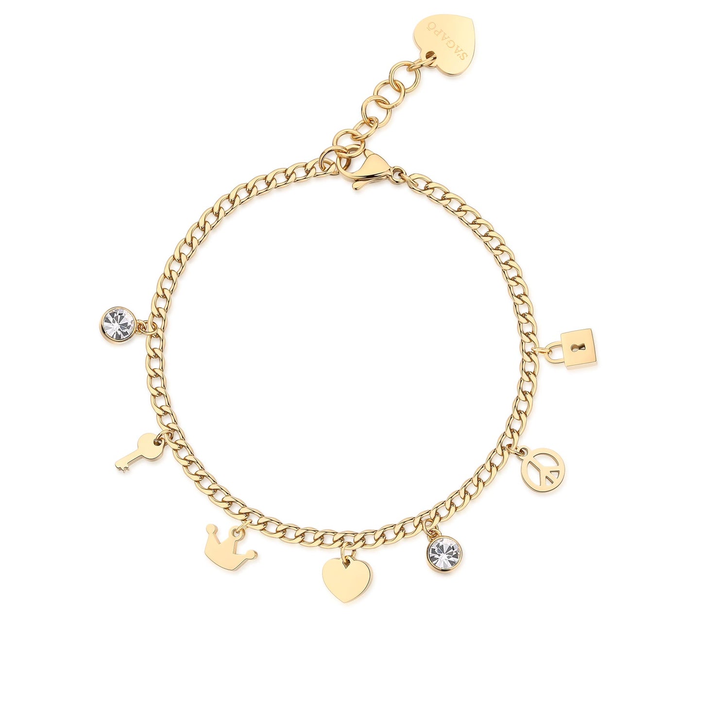 BRACCIALE S'AGAPO' MESSAGE SSG15