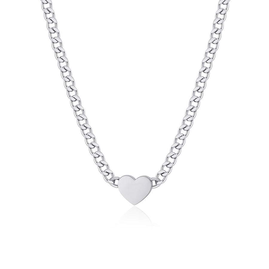 Collana MY LOVE in acciaio e cuore