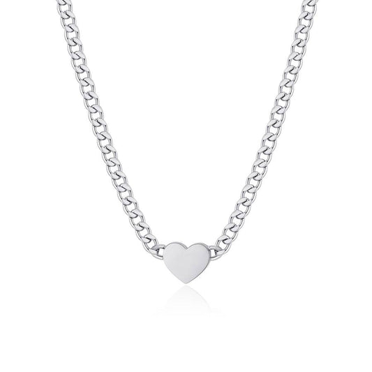 Collana MY LOVE in acciaio e cuore