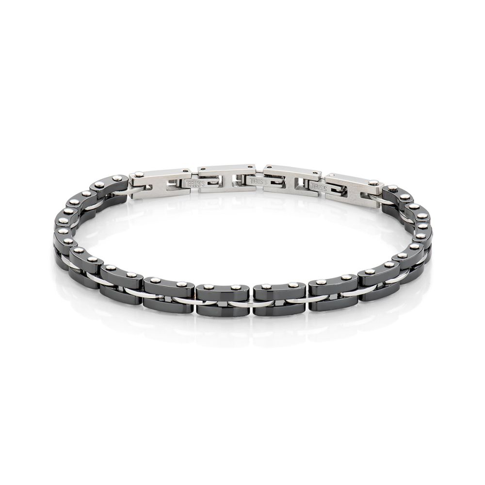 Bracciale Uomo Acciaio Pvd Nero