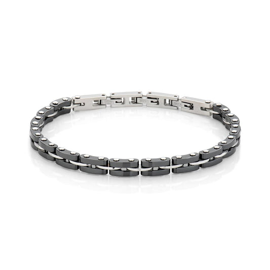 Bracciale Uomo Acciaio Pvd Nero