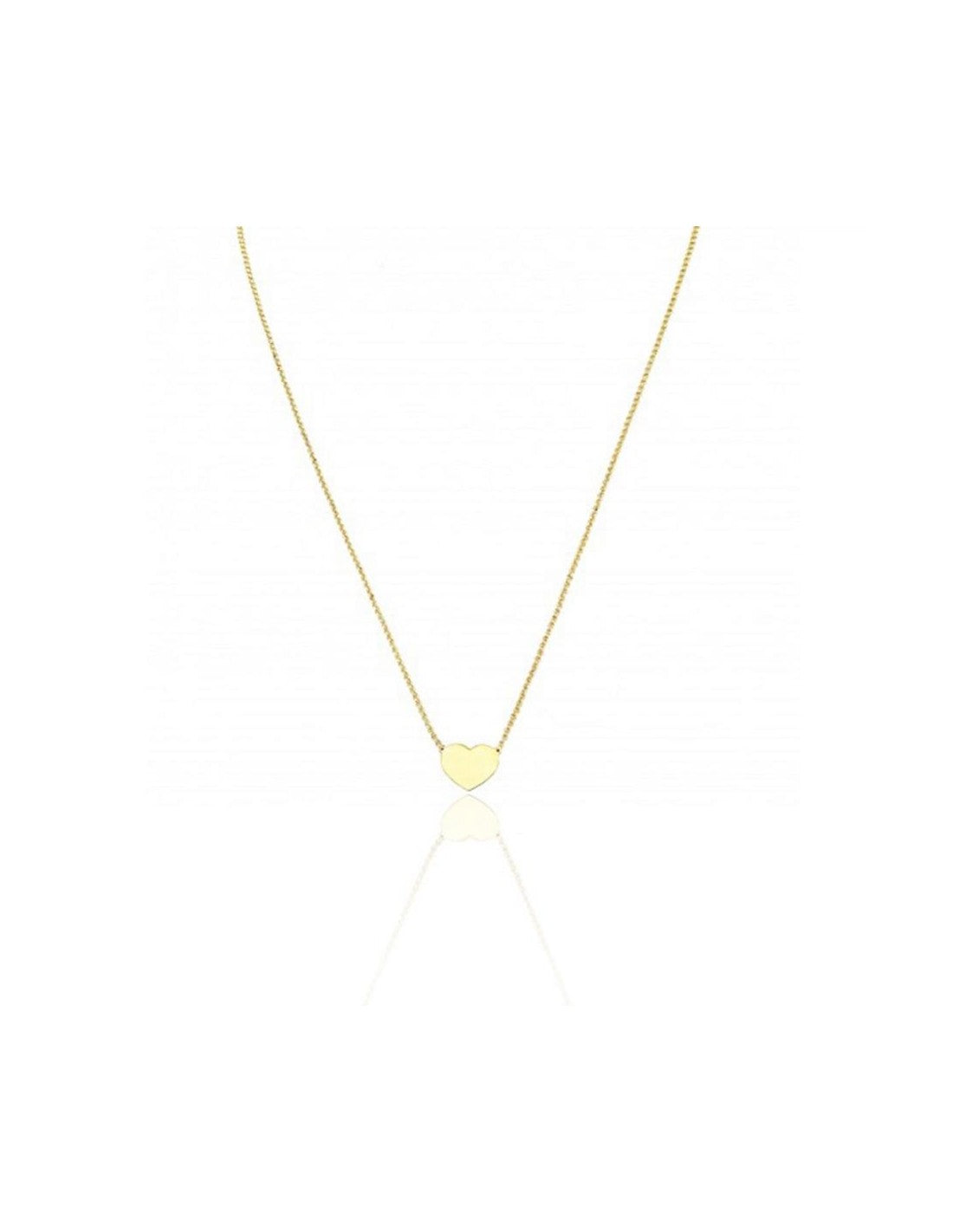 Collana argento dorata cuore Prega, Ama