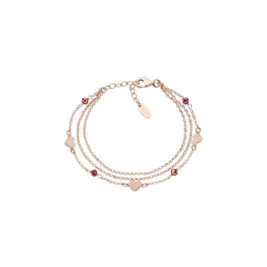 Bracciale Donna Multifilo In Argento Rosè