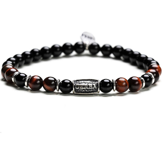 Uomo bracciale uomo gioielli Gerba Red and Black