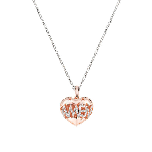 Collana Chiama Angeli Cuore CCACUBR
