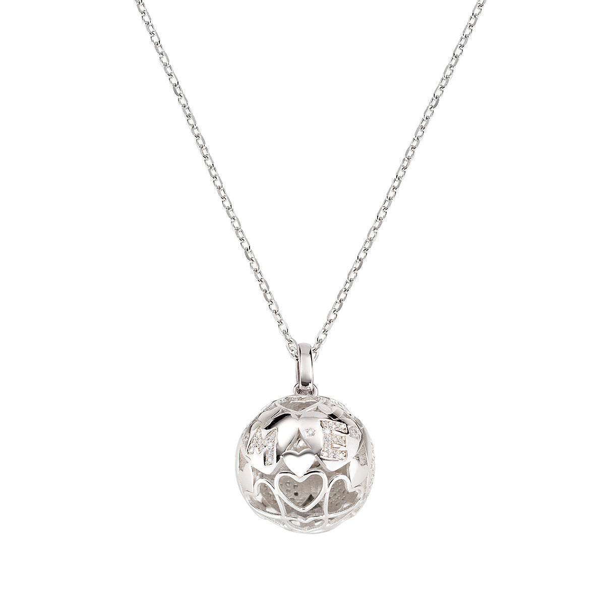 Collana Chiama Angeli Cuori Zirconi CCABB1